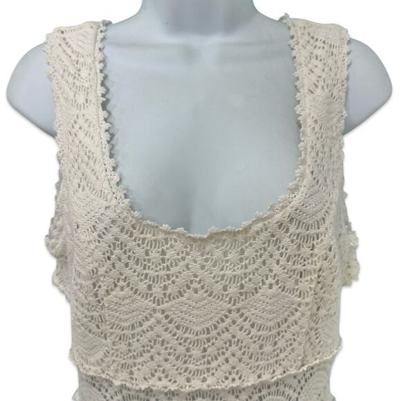 Guess White Lace Crochet Back Cut Out Criss Cross Alameda Mini Dress size 8 - Picture 9 of 12